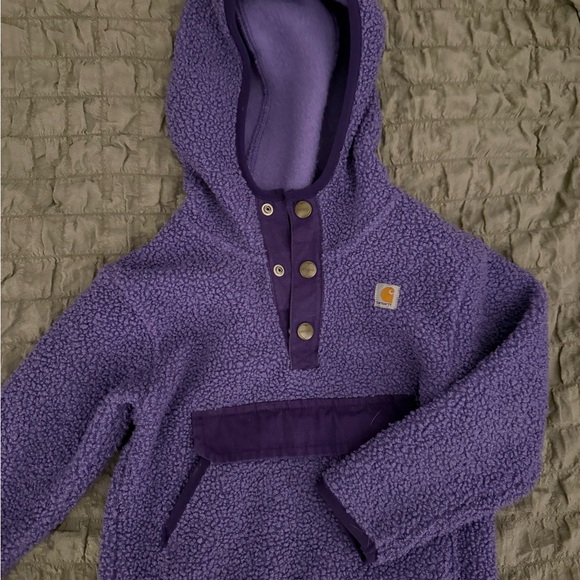 Carhartt Kids 3T Cozy Purple Sherpa Hoodie - Picture 2 of 4